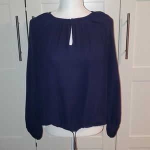 DVF Mathilde Navy Blue blouse